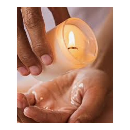 bougie de massage à partir de cires naturelles