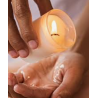 bougie de massage à partir de cires naturelles